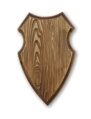 Frézovaná podložka pod trofej - SZLD/20/dekor