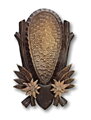 Řezbovaná podložka pod trofej - KM/1
